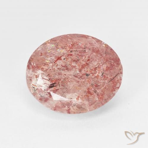 5.01ct 자연스러운 로즈 핑크 썬스톤, 타원형, 투명한