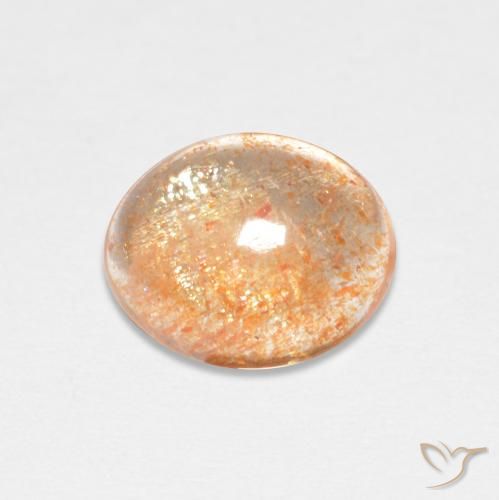 1.82ct 자연스러운 라이트 오렌지 썬스톤, 타원형, 투명한