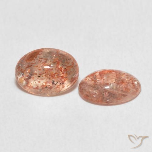 1.86캐럿 천연 Medium Light-Orange 썬스톤 보석, 타원형, 투명한