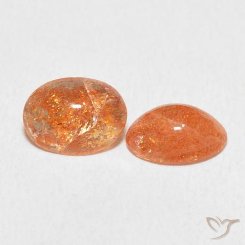 1.88캐럿 천연 Medium Light-Orange 썬스톤 보석, 타원형, 투명한