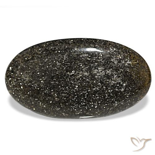 65.84ct 검정색 선스톤, 오벌, 투명한