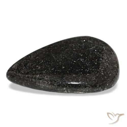 23.50캐럿 천연 검정색 선스톤, 배 모양, 28.8×19.6 mm, 투명한