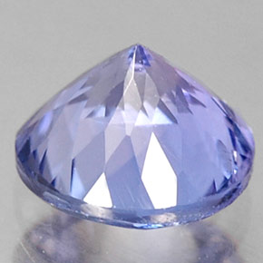 0.75캐럿 천연 블루 탄자나이트, 라운드 컷, 5.56 mm, VS
