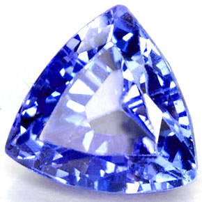 1.31캐럿 천연 블루 탄자나이트, 트릴리언, 6.9×6.7 mm, VVS-VS