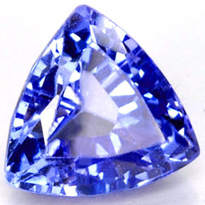1.31캐럿 천연 블루 탄자나이트, 트릴리언, 6.9×6.7 mm, VVS-VS