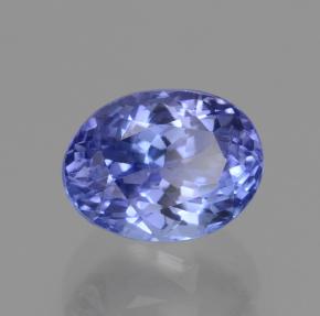 1.55캐럿 천연 강렬한 바이올렛 블루 탄자나이트, 타원형 컷, 7.3×5.5 mm, VS