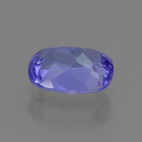 1.34캐럿 천연 푸르스름한 바이올렛 탄자나이트, 쿠션 컷, 7.8×5.8 mm, VVS-VS