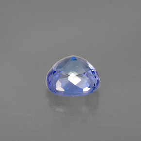 1.48캐럿 천연 바이올렛 블루 탄자나이트, 쿠션 컷, 6.8×6.7 mm, VS