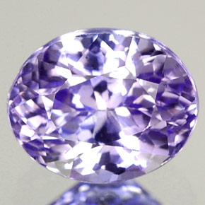 1.67캐럿 천연 바이올렛 블루 탄자나이트, 타원형 컷, 7.5×6.1 mm, VVS-VS