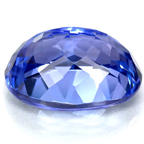 5.08캐럿 천연 바이올렛 블루 탄자나이트, 타원형 컷, 12.6×10.5 mm, IF