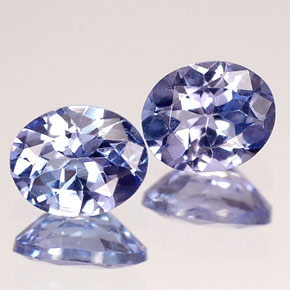 캐럿 천연 바이올렛 블루 탄자나이트 보석, 타원형 컷, VVS