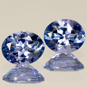 캐럿 천연 바이올렛 블루 탄자나이트 보석, 타원형 컷, VVS-VS