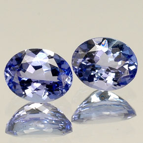 캐럿 천연 바이올렛 블루 탄자나이트 보석, 타원형 컷, 5.1×4 mm, VVS-VS