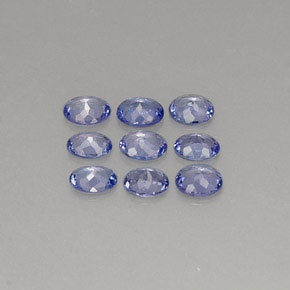 캐럿 천연 바이올렛 블루 탄자나이트 보석, 타원형 컷, 4.3×3.5 mm, VS