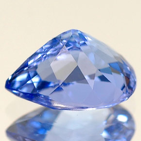 1.31캐럿 천연 바이올렛 블루 탄자나이트, 배 모양, 8.1×5.6 mm, VVS-VS