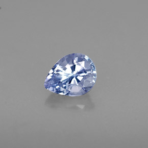 0.52캐럿 천연 바이올렛 블루 탄자나이트, 배 모양, 5.6×4.4 mm, VVS
