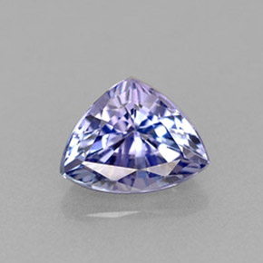 0.57캐럿 천연 바이올렛 블루 탄자나이트, 트릴리언, 6.1×4.6 mm, VVS
