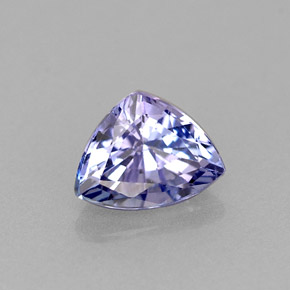 0.57캐럿 천연 바이올렛 블루 탄자나이트, 트릴리언, 6.1×4.6 mm, VVS