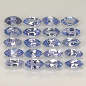 캐럿 천연 바이올렛 블루 탄자나이트 보석, 마퀴즈, 4.1×2.2 mm, VVS-VS