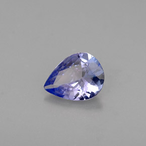 0.24캐럿 천연 바이올렛 블루 탄자나이트, 배 모양, 5×3.9 mm, VVS