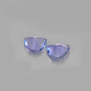 캐럿 천연 바이올렛 블루 탄자나이트 보석, 트릴리언, 4.7×4.5 mm, VS