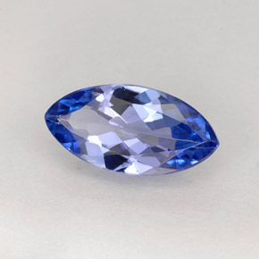 1.02캐럿 천연 바이올렛 블루 탄자나이트, 마퀴즈, 9.9×5 mm, VVS