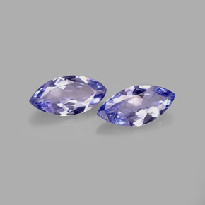 캐럿 천연 바이올렛 블루 탄자나이트 보석, 마퀴즈, 7.2×3.6 mm, VVS