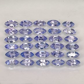 캐럿 천연 바이올렛 블루 탄자나이트 보석, 마퀴즈, 4.1×2 mm, VVS-VS