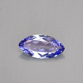 1.03캐럿 천연 바이올렛 블루 탄자나이트, 마퀴즈, 10.2×5.3 mm, VVS