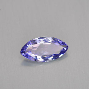 1.03캐럿 천연 바이올렛 블루 탄자나이트, 마퀴즈, 10.2×5.3 mm, VVS