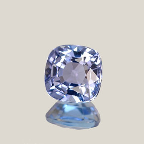0.70캐럿 천연 바이올렛 블루 탄자나이트, 쿠션 컷, 5.2×5.2 mm, VVS