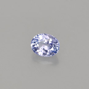 0.60캐럿 천연 바이올렛 블루 탄자나이트, 타원형 컷, 5.5×4.4 mm, VVS