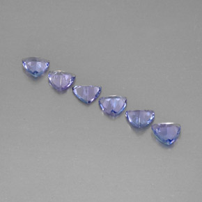 캐럿 천연 바이올렛 블루 탄자나이트 보석, 트릴리언, 4.6×4.5 mm, VS