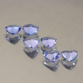 캐럿 천연 바이올렛 블루 탄자나이트 보석, 트릴리언, 4.5×4.5 mm, VS
