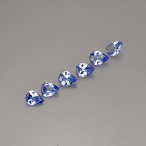 캐럿 천연 바이올렛 블루 탄자나이트 보석, 배 모양, VS