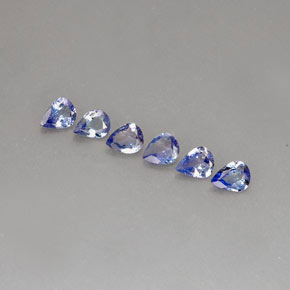 캐럿 천연 바이올렛 블루 탄자나이트 보석, 배 모양, 5.1×4.1 mm, VS