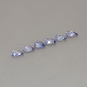 캐럿 천연 바이올렛 블루 탄자나이트 보석, 배 모양, 5.1×4.1 mm, VS
