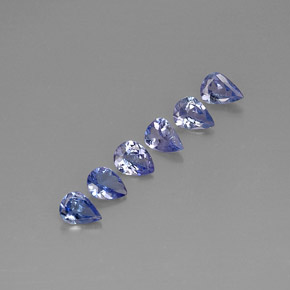 캐럿 천연 바이올렛 블루 탄자나이트 보석, 배 모양, 5.1×3.8 mm, VS