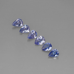 캐럿 천연 바이올렛 블루 탄자나이트 보석, 배 모양, 5.1×3.8 mm, VS