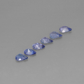 캐럿 천연 바이올렛 블루 탄자나이트 보석, 배 모양, 5.1×3.8 mm, VS