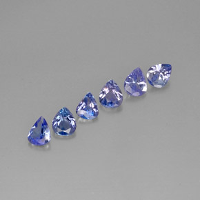 캐럿 천연 바이올렛 블루 탄자나이트 보석, 배 모양, 5.1×4 mm, VS