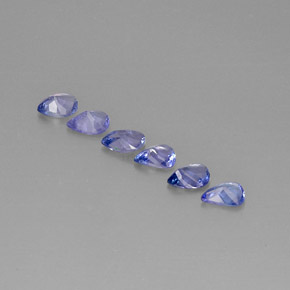 캐럿 천연 바이올렛 블루 탄자나이트 보석, 배 모양, 5.1×4 mm, VS