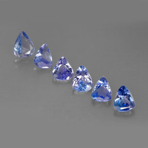 캐럿 천연 바이올렛 블루 탄자나이트 보석, 배 모양, 5.2×4.1 mm, VS