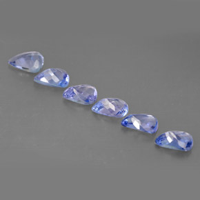 캐럿 천연 바이올렛 블루 탄자나이트 보석, 배 모양, 5.2×4.1 mm, VS