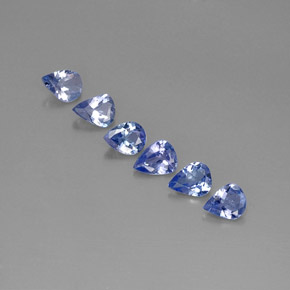 캐럿 천연 바이올렛 블루 탄자나이트 보석, 배 모양, VS