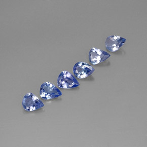 캐럿 천연 바이올렛 블루 탄자나이트 보석, 배 모양, VS