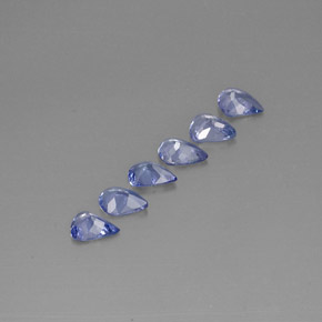 캐럿 천연 바이올렛 블루 탄자나이트 보석, 배 모양, 4.9×3.9 mm, VS