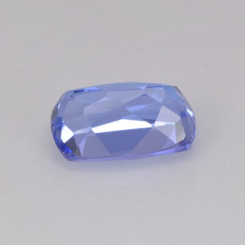 0.99캐럿 천연 파스텔 블루 탄자나이트, 쿠션 컷, 6.9×4.7 mm, VVS-VS