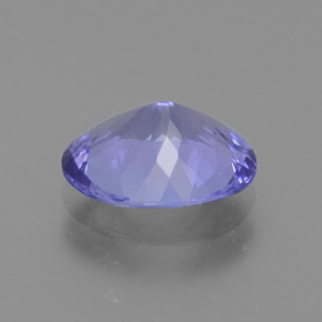 2.30캐럿 천연 푸르스름한 바이올렛 탄자나이트, 타원형 컷, 9.8×7.8 mm, VVS-VS