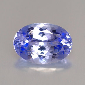 2.24캐럿 천연 바이올렛 블루 탄자나이트, 타원형 컷, 9.9×7 mm, VVS-VS